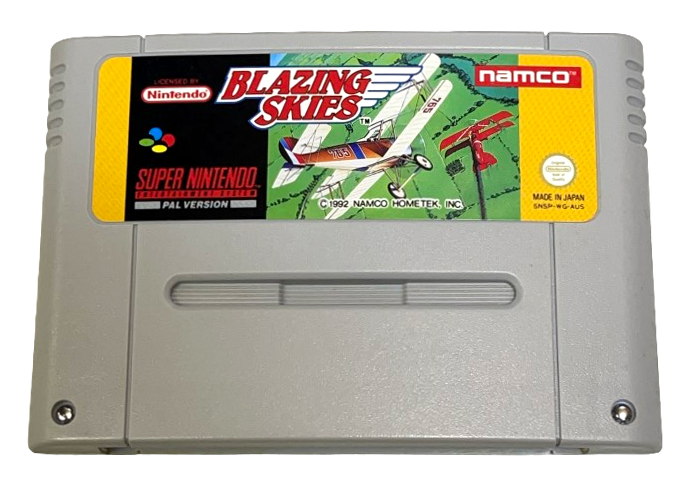 Blazing Skies Nintendo SNES Boxed PAL *No Manual* (Preowned)