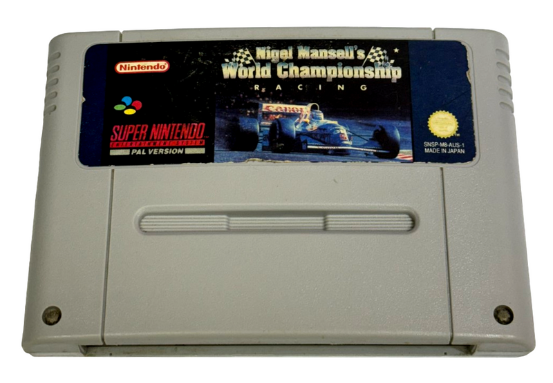 Nigel Mansell's World Championship Racing Super Nintendo SNES PAL