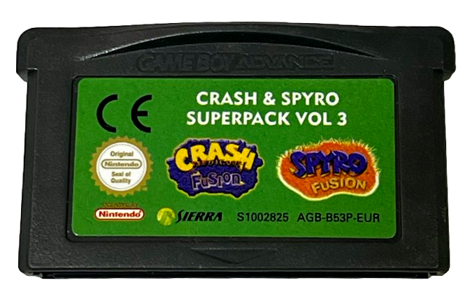 Crash & Spyro Superpack Vol 3 Nintendo Gameboy Advance Genuine Cartridge (Preowned)