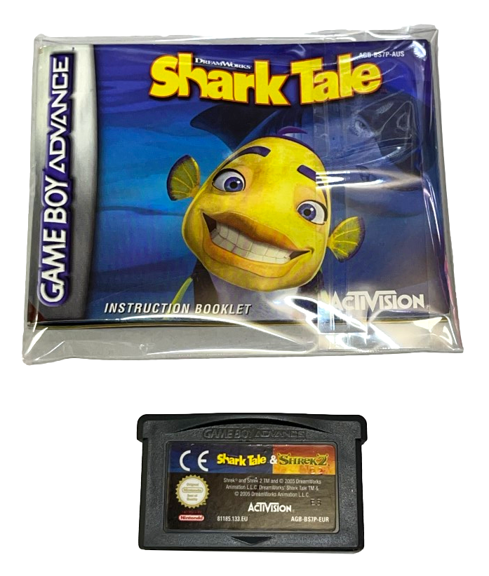 Shark Tale & Shrek 2 Nintendo Gameboy Advance GBA *Complete* Boxed (Preowned)