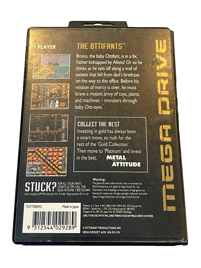 The Ottifants Sega Mega Drive *Complete* (Pre-Owned)