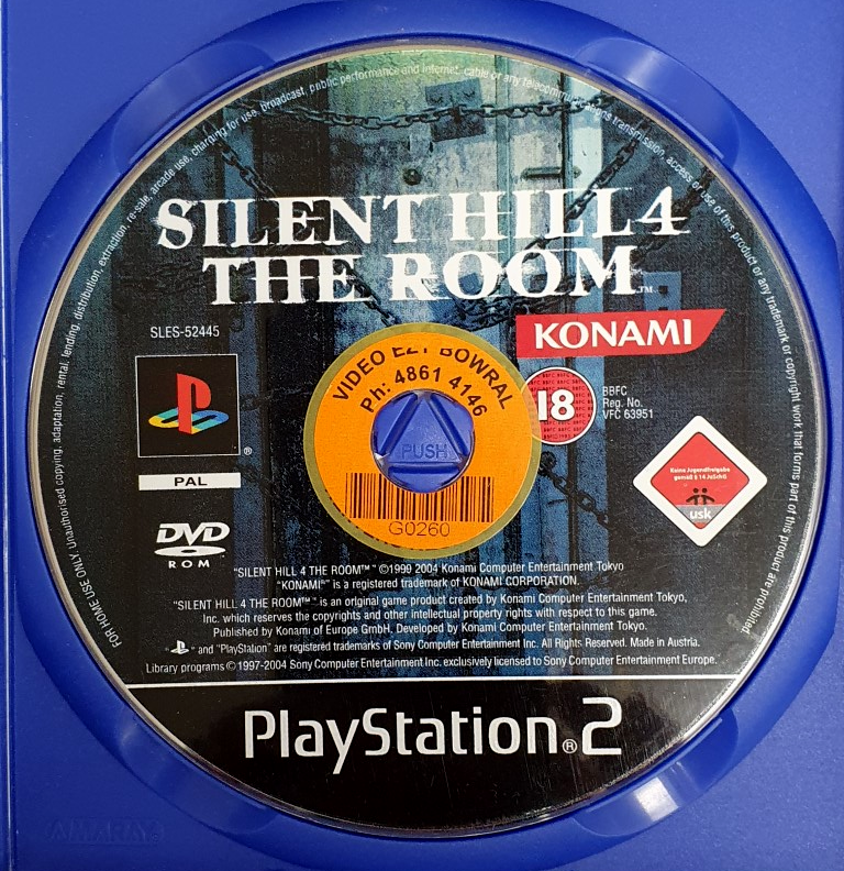 Silent Hill 4 The Room (Ex-Rental) PS2 PAL *No Manual*