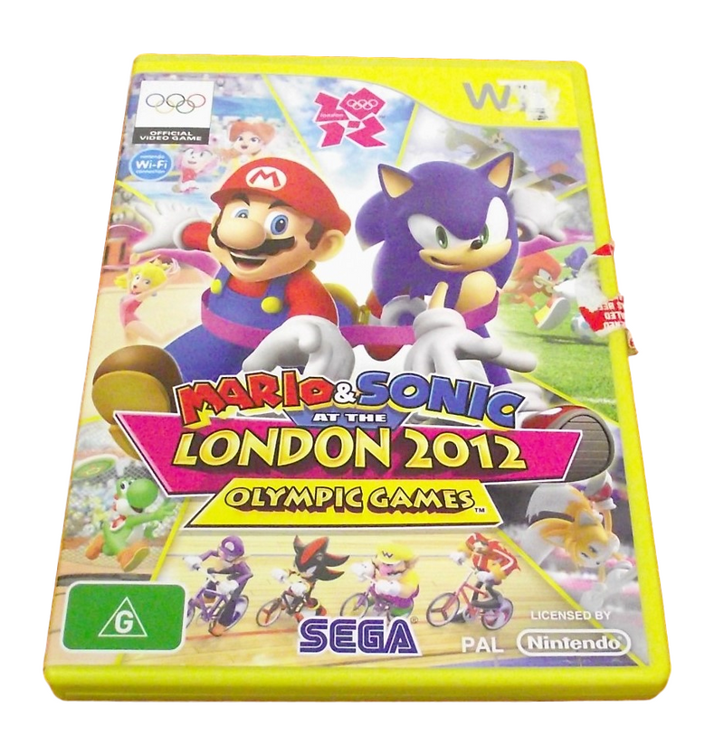 Mario & Sonic at the London 2012 Olympic Games Nintendo Wii PAL *No Manual* (Preowned)