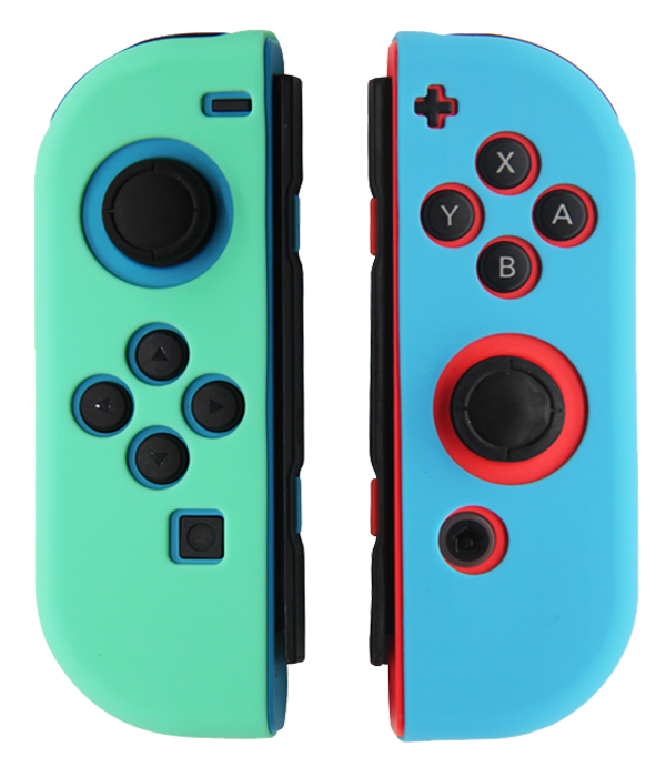 Silicone Cover For Switch Joy Cons - Animal Crossing Blue/Green