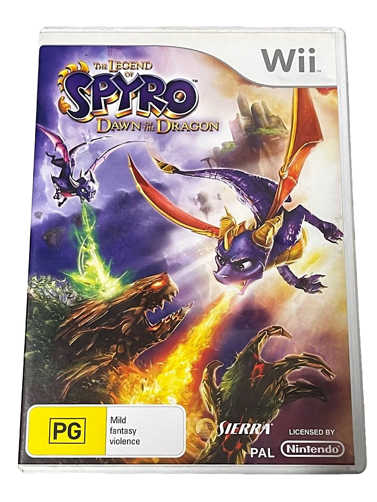 Spyro Dawn of the Dragon Nintendo Wii PAL *No Manual* Wii U Compatible (Pre-Owned)