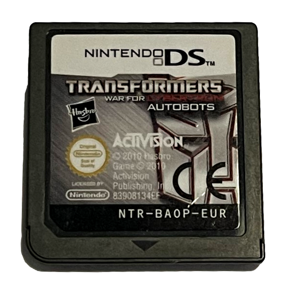 Transformers War for Cybertron Autobots Nintendo DS 2DS 3DS Game *Cartridge Only* (Preowned)
