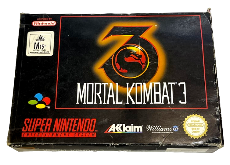 Mortal Kombat 3 Nintendo SNES Boxed PAL *No Manual* (Preowned)