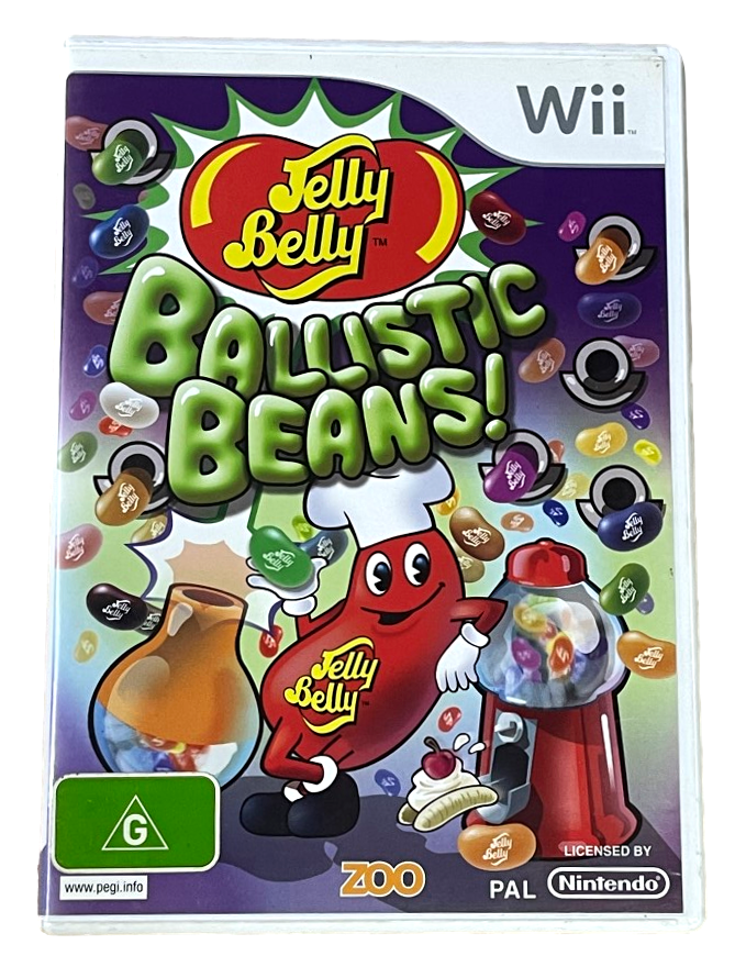 Jelly Belly Ballistic Beans Nintendo Wii PAL *Complete* Wii U Compatible (Pre-Owned)