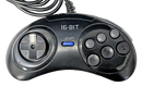 16-Bit Sega Mega Drive Controller 6 Button  Master System New Aftermarket Pad