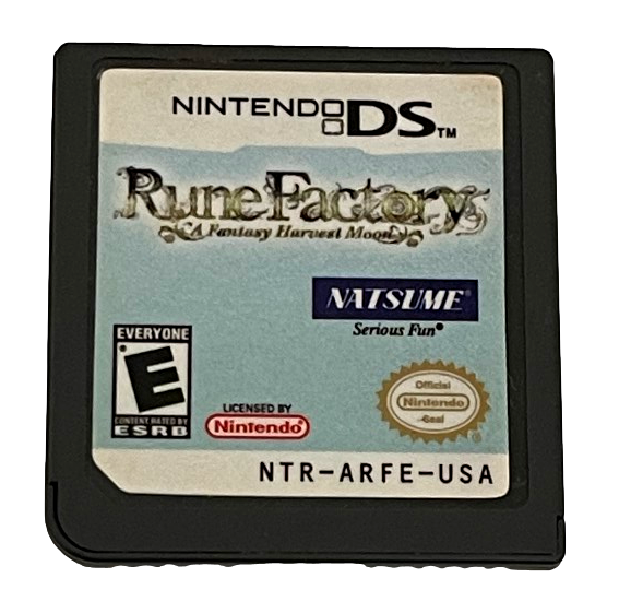 Rune Factory A Fantasy Harvest Moon Nintendo DS 2DS 3DS Game *Cartridge Only* (Preowned)