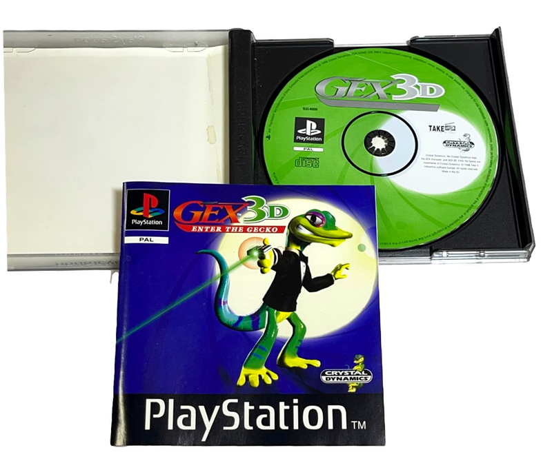 Gex 3D Enter the Gecko PS1 PS2 PS3 PAL *Complete* (Preowned)