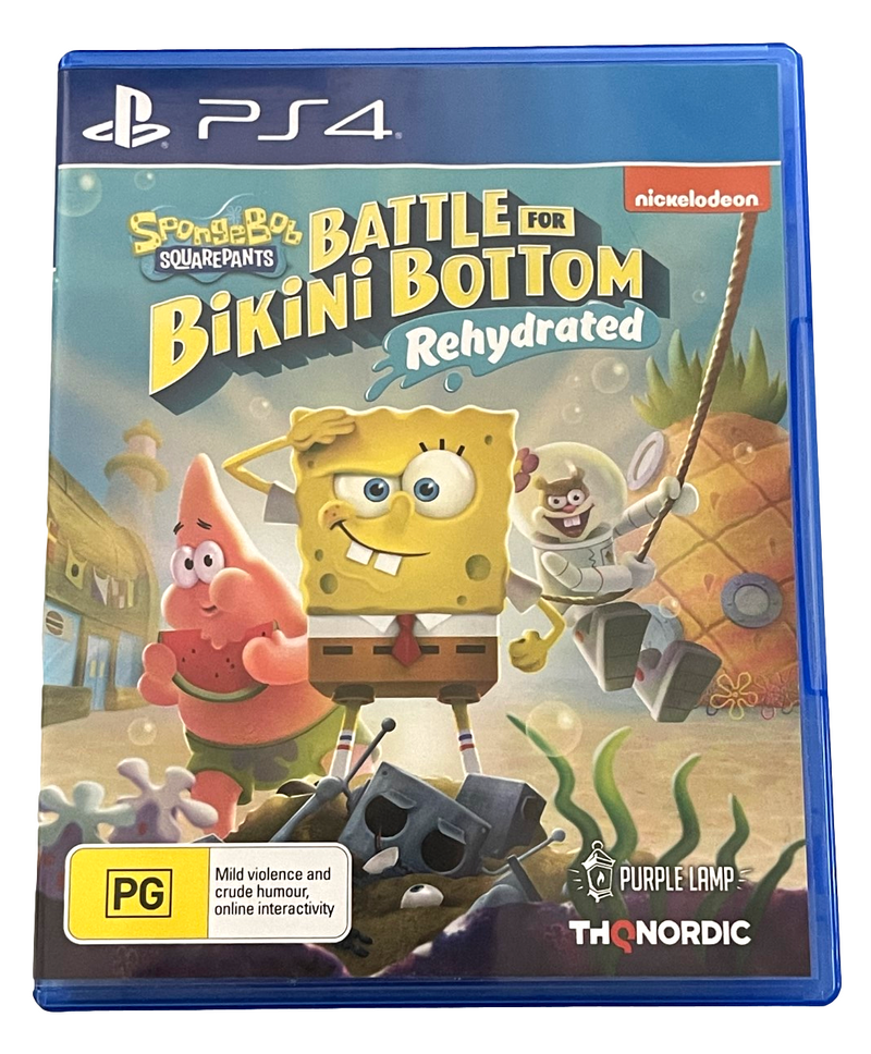 Spongebob Squarepant Battle for Bikini Bottom Rehydrated Sony PS4 (Preowned)