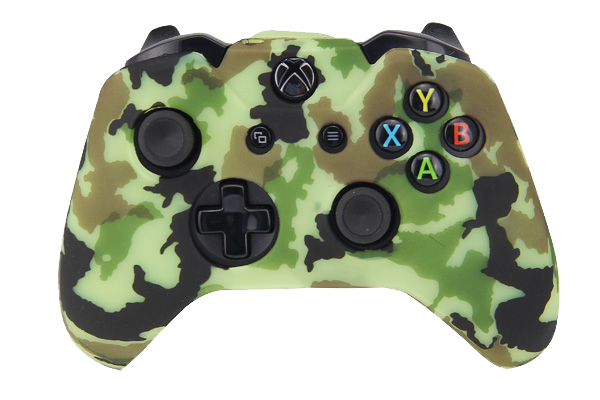 Silicone Cover For XBOX ONE Controller Skin Case Lime Green Camo