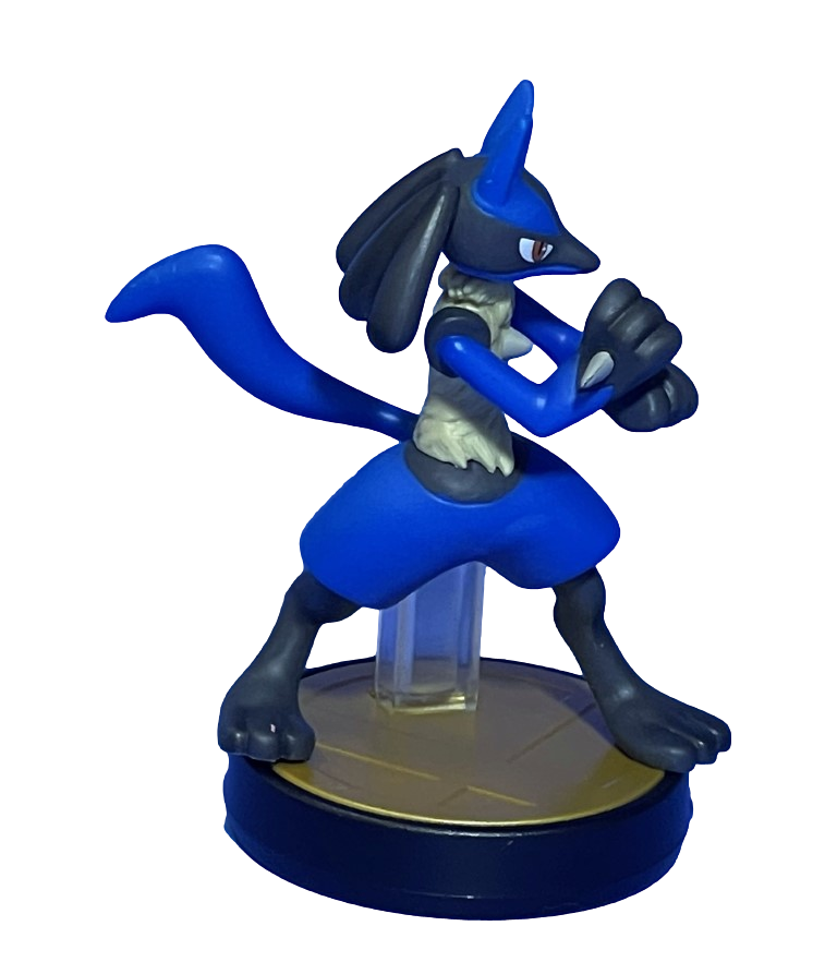 Super Smash Bros Collection N0.34 Lucario Nintendo Amiibo Loose (Preowned)