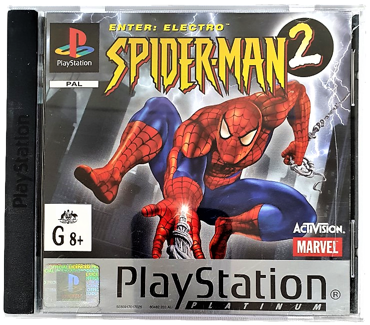 Spider-Man 2 Enter Electro (Platinum) PS1 PS2 PS3 PAL *Complete* (Pre-Owned)