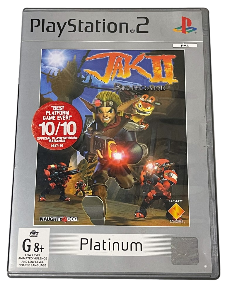 Jak II Renegade PS2 (Platinum) PAL *Complete* (Preowned)