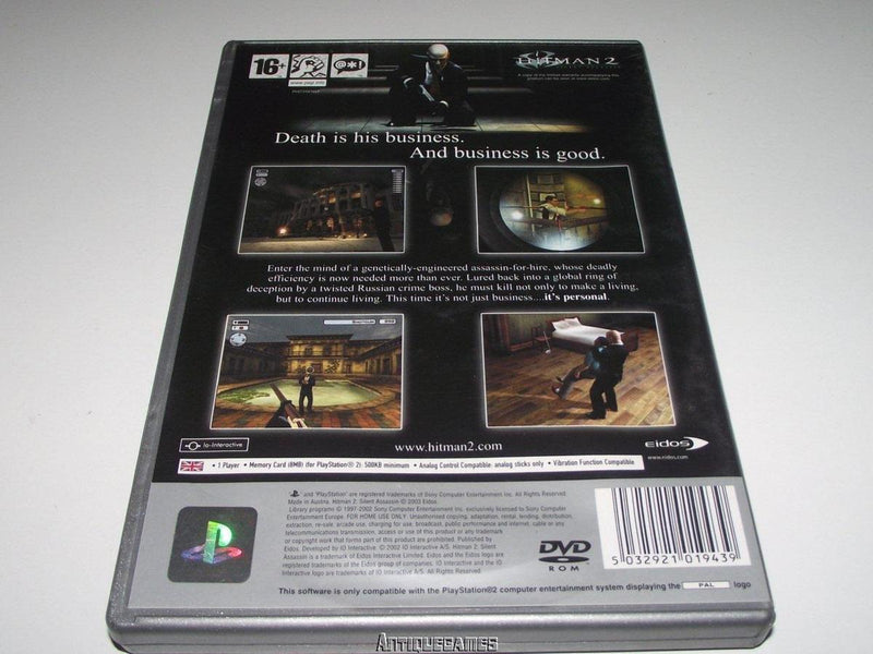 Hitman 2 Silent Assassin PS2 (Platinum) PAL *No Manual* (Pre-Owned)