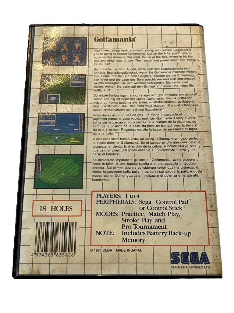 Golfamania Sega Master System *No Manual*(Ex Rental) (Pre-Owned)