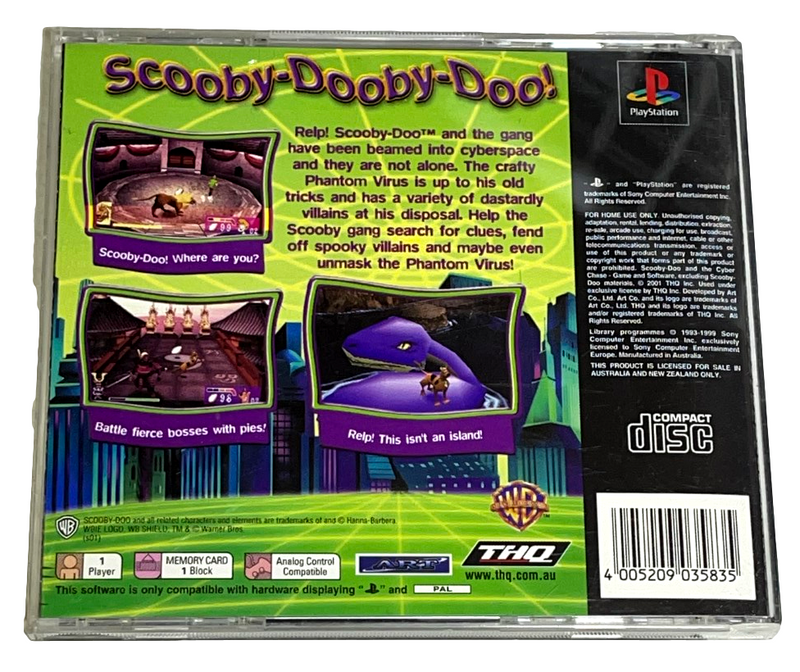 Scooby Doo and the Cyber Chase PS1 PS2 PS3 PAL *Complete* (Preowned)