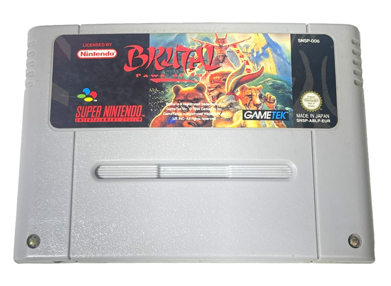 Brutal Paws of Fury Super Nintendo SNES PAL (Preowned)