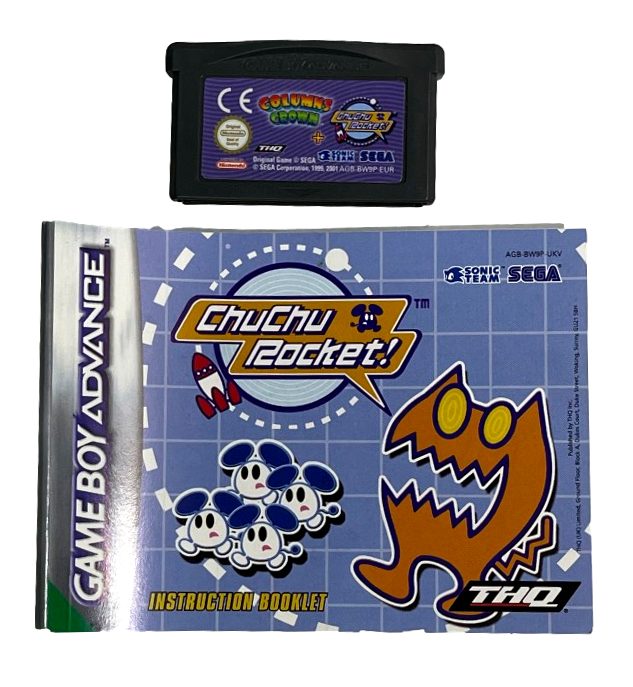 Columns Crown / ChuChu Rocket Nintendo Gameboy Advance GBA *Complete* Boxed (Pre-Owned)