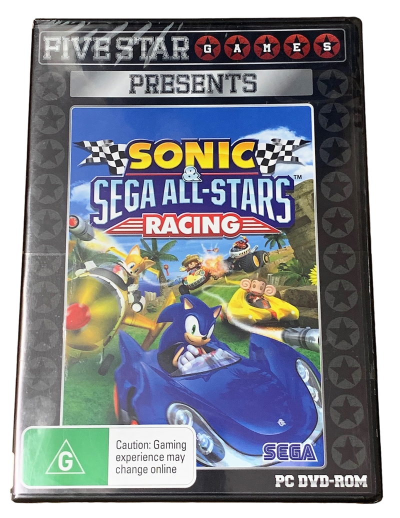 Sonic & Sega All-Stars Racing *Sealed* PC DVD