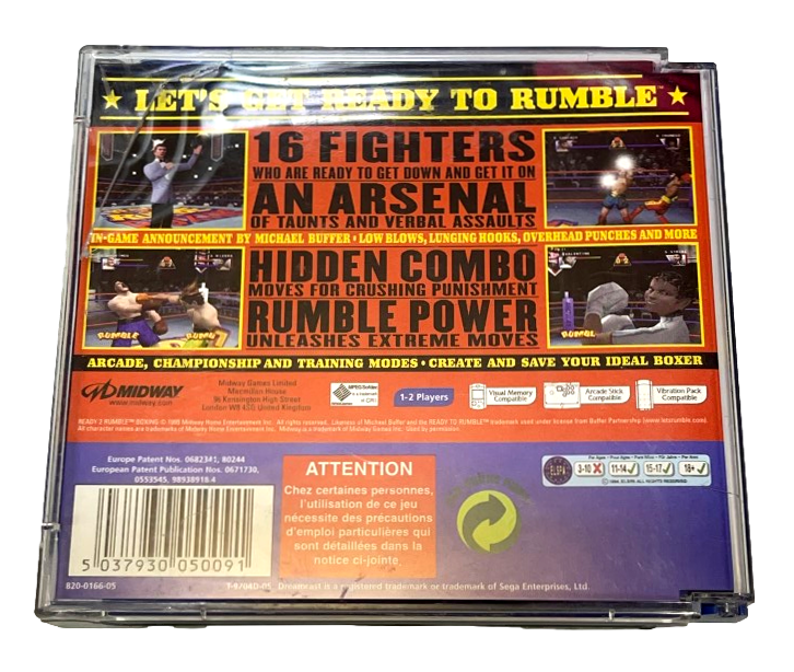 Ready 2 Rumble Boxing Sega Dreamcast PAL *Complete* (Preowned)