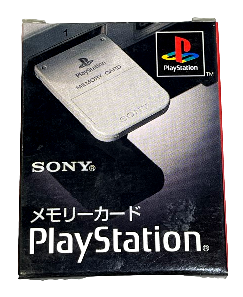 Boxed Genuine Sony Playstation 1 Memory Card 1MB Grey PS1 Official