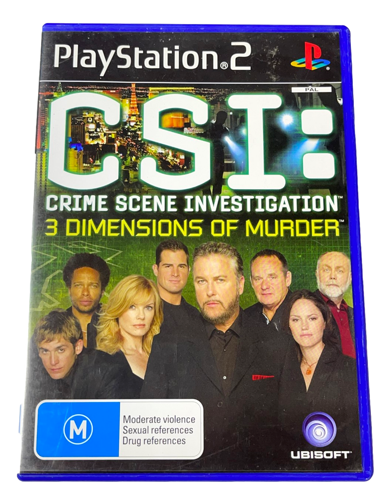 CSI: 3 Dimensions of Murder PS2 PAL *No Manual* (Preowned)