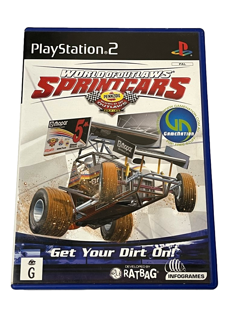 World of Outlaws Sprintcars Sony PS2 PAL *Complete* (Preowned)