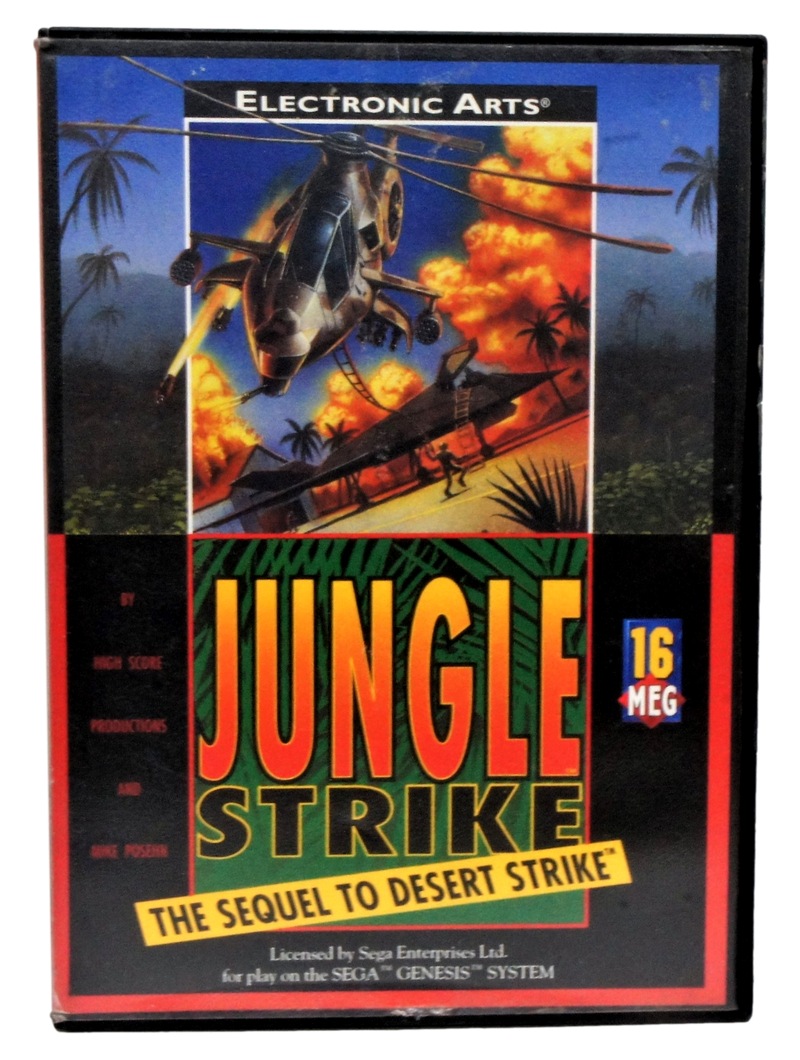Jungle Strike The Sequel To Desert Strike Sega Mega Drive *Complete* (Pre-Owned)