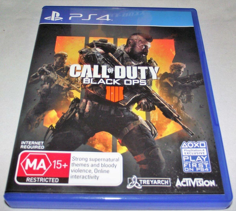 Call Of Duty Black Ops IIII Sony PS4 & Collectible Ruin Figurine (Pre-Owned)