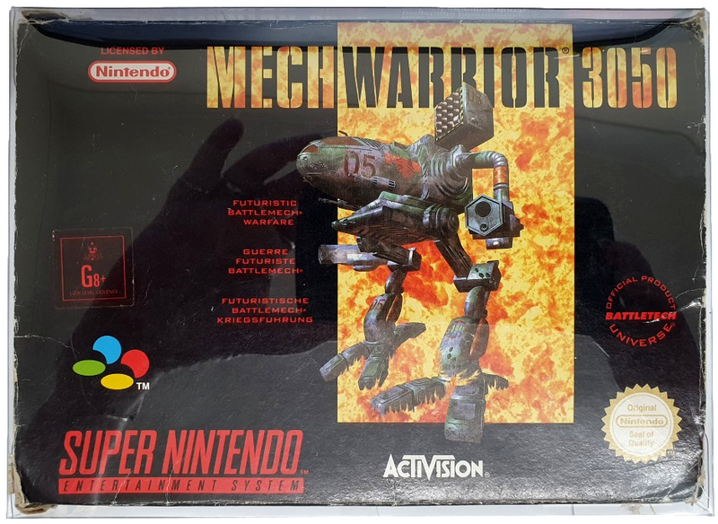 MechWarrior 3050 Super Nintendo SNES Boxed *No Manual* PAL (Preowned)