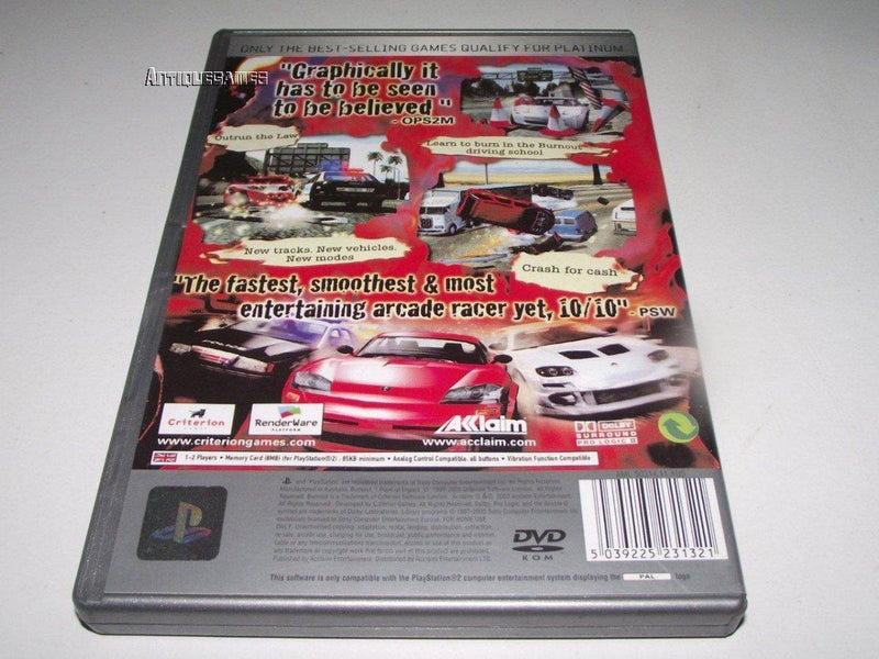 Burnout 2 Point of Impact PS2 (Platinum) PAL *Complete* (Preowned)