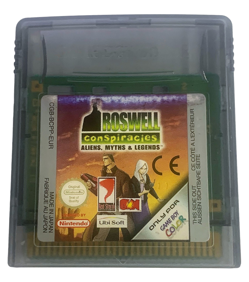 Roswell Conspiracies Aliens, Myths and Legends Nintendo Gameboy Color Cartridge