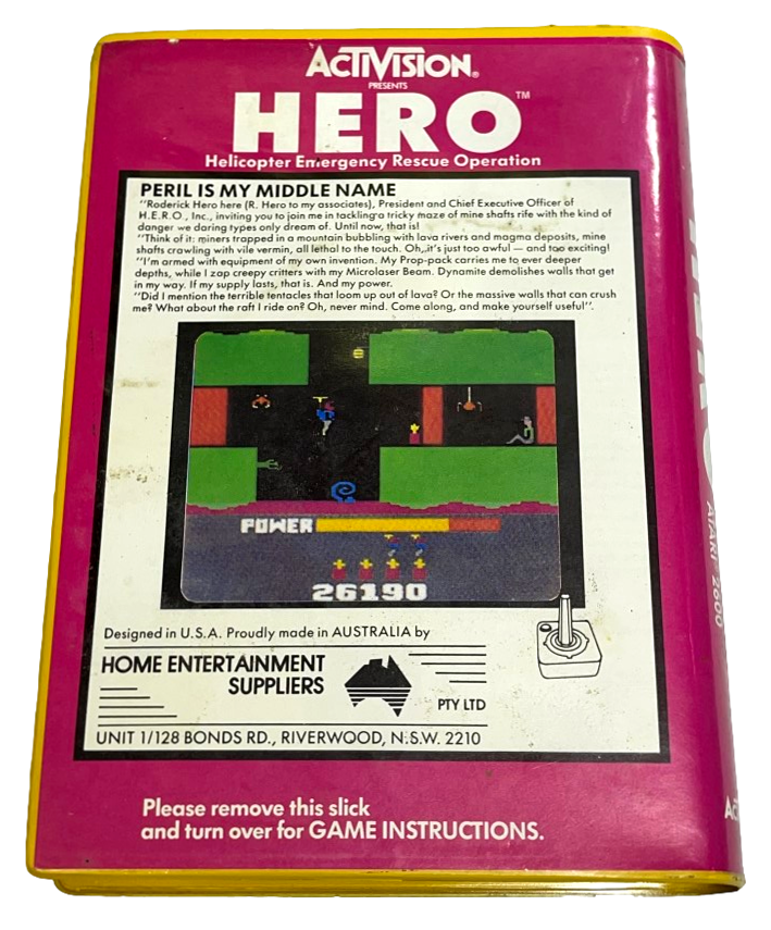 HERO Atari 2600 *Complete*