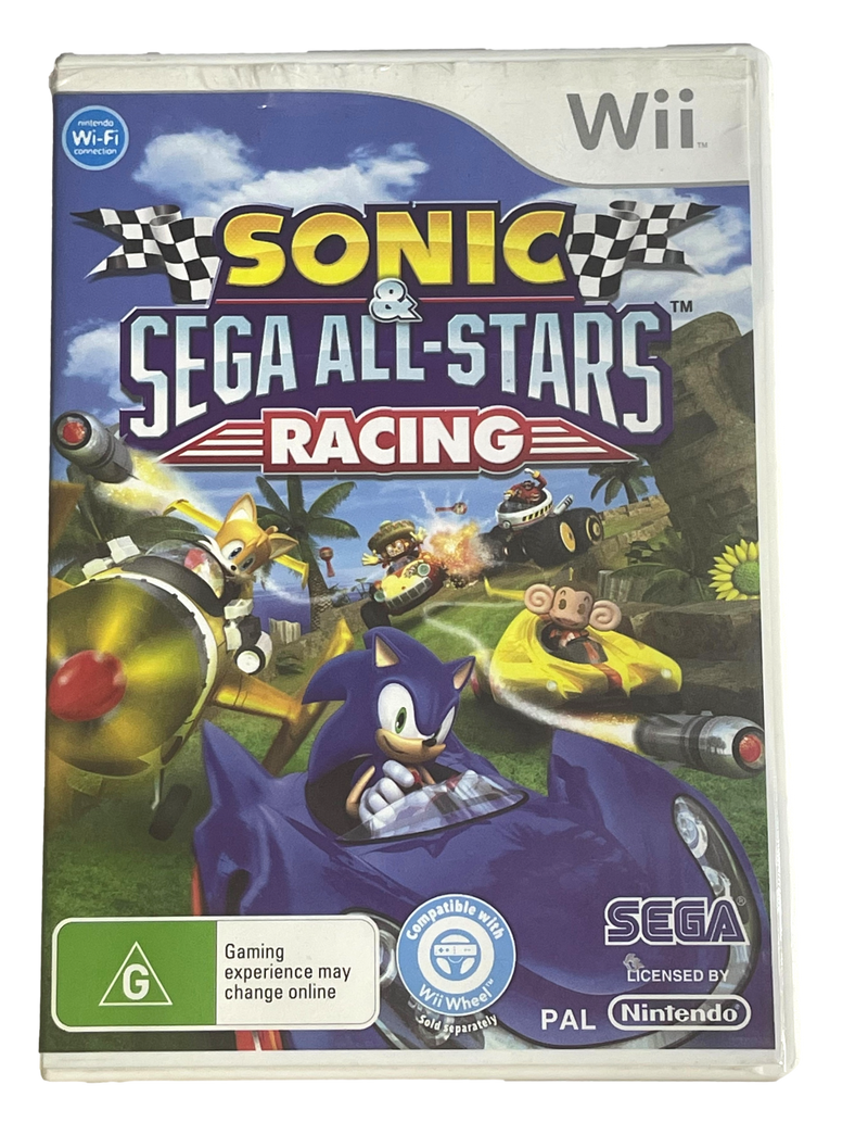 Sonic & Sega All Stars Racing Nintendo Wii PAL *Complete* Wii U Compatible (Pre-Owned)