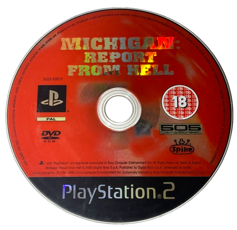 Michigan: Report From Hell PS2 PAL *Disc Only* Playstation (Preowned)