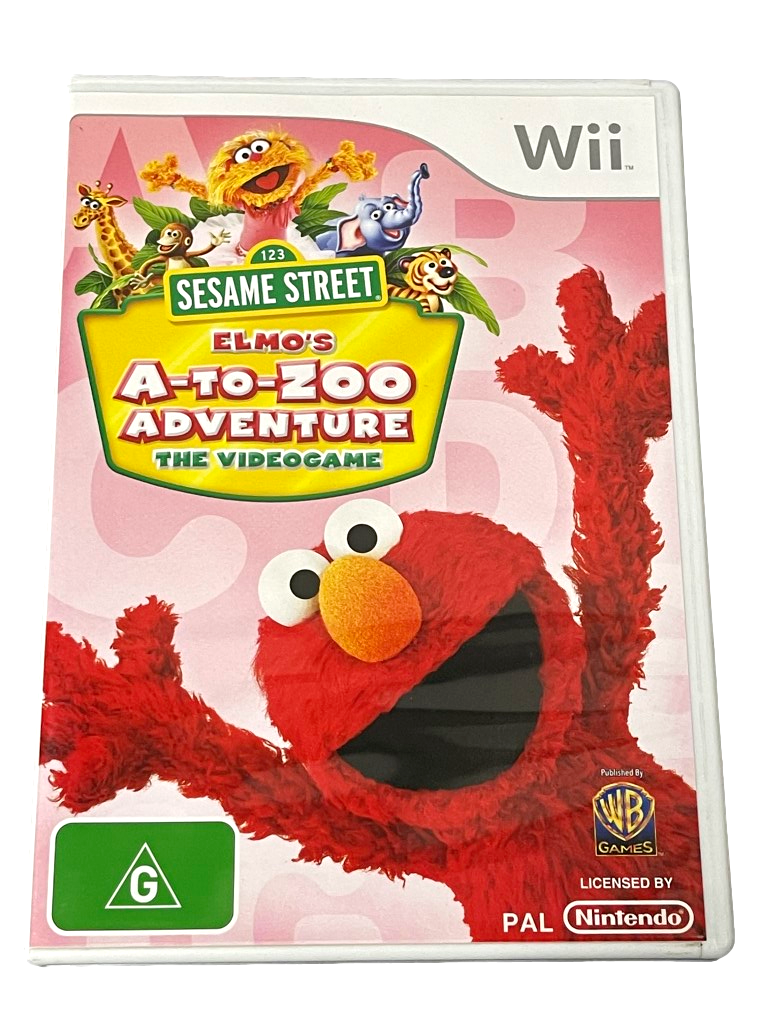 Sesame Street Elmo's AZ Adventure Nintendo Wii PAL *Complete* Wii U Compatible (Preowned)