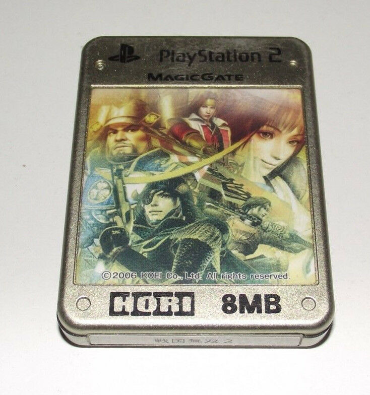 Samurai Warriors Hori Magic Gate PS2 Memory Card PlayStation 2 8MB (Preowned)