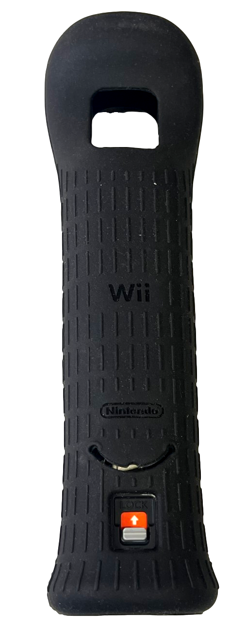 Genuine Nintendo Wii Black Motion Plus Attachment with Silicone Cover