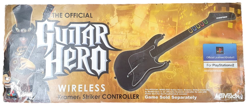 Kramer Striker Guitar Hero Wireless Controller + Game PS2 Boxed PlayStation 2