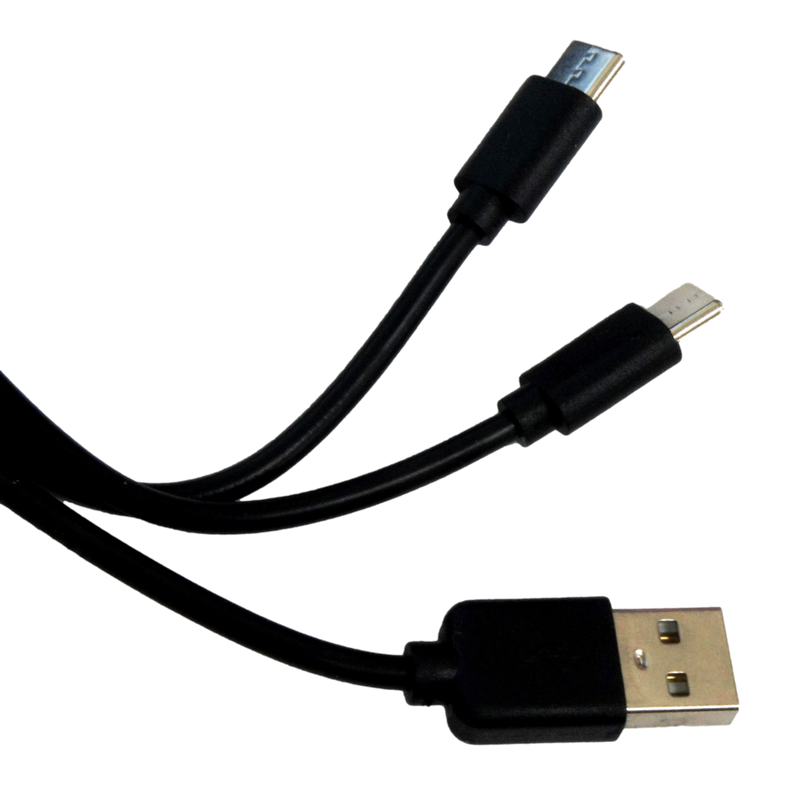 Double USB-C Type C Data & Charge Cable for iPad Phone, Headphones PS5
