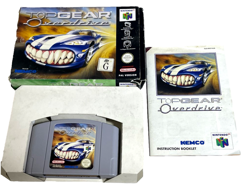 Top Gear Overdrive Nintendo 64 N64 Boxed PAL *Complete* (Preowned)