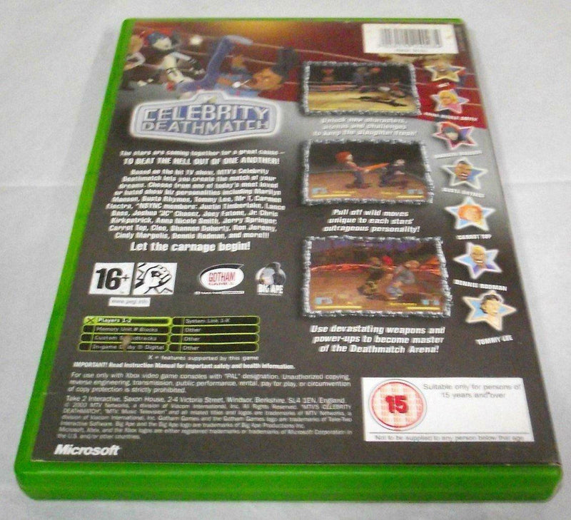 MTV Celebrity Deathmatch XBOX Original PAL *No Manual* (Pre-Owned)