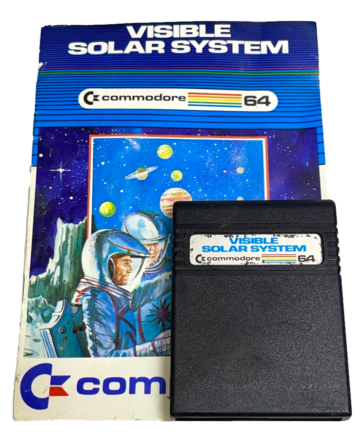 Visible Solar System Commodore 64 C64 Cartridge and Manual (Preowned)