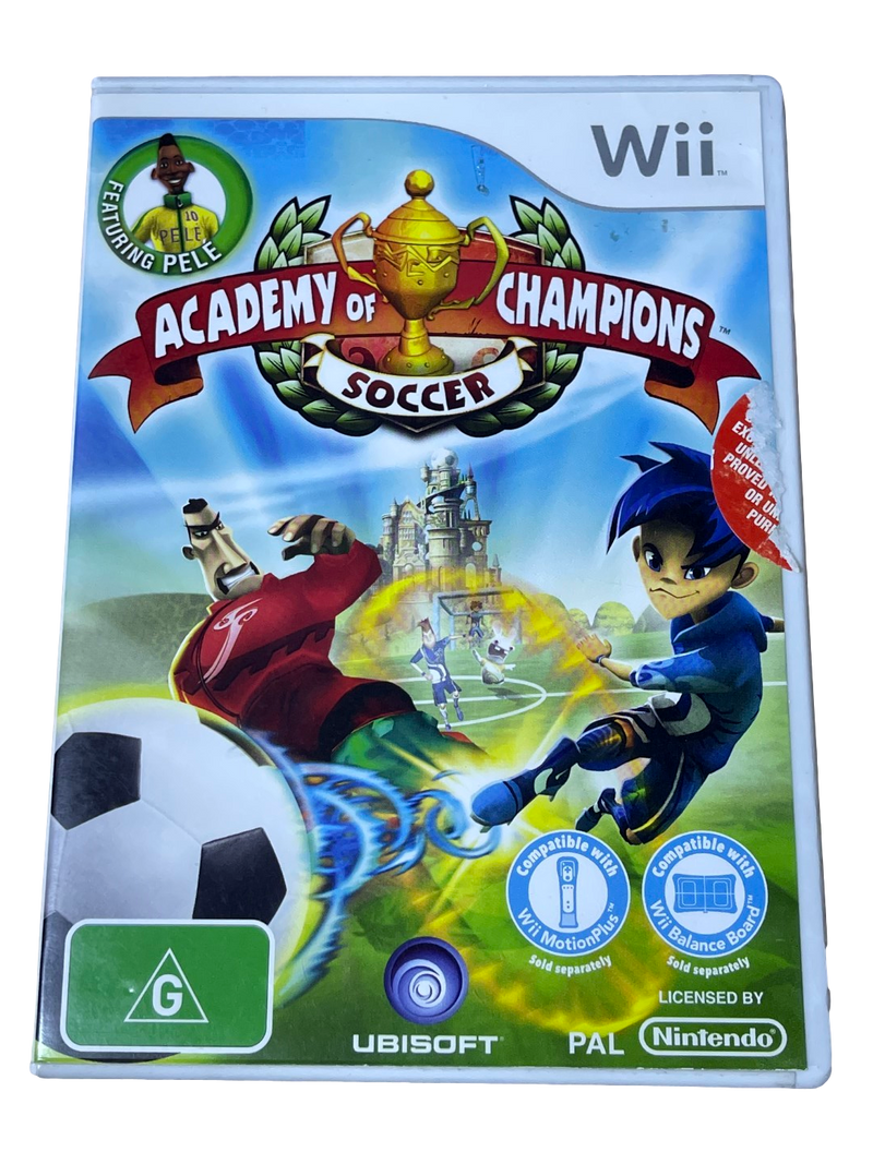 Academy of Champions Soccer Nintendo Wii *Complete* Wii U Compatible (Pre-Owned)