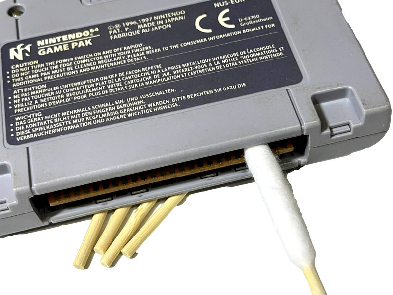 Bamboo Cotton Buds Game Cartridge Cleaners N64 SNES NES Sega Atari