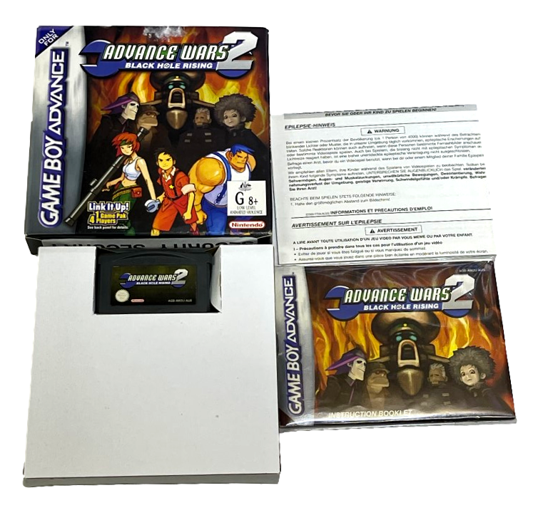 Advance Wars 2 Black Hole Rising Nintendo Gameboy Advance GBA *Complete* Boxed (Preowned)