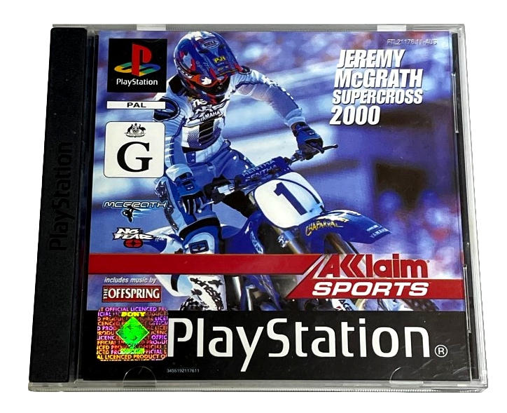 Jeremy McGrath Supercross 2000 PS1 PS2 PS3 PAL *Complete* (Preowned)